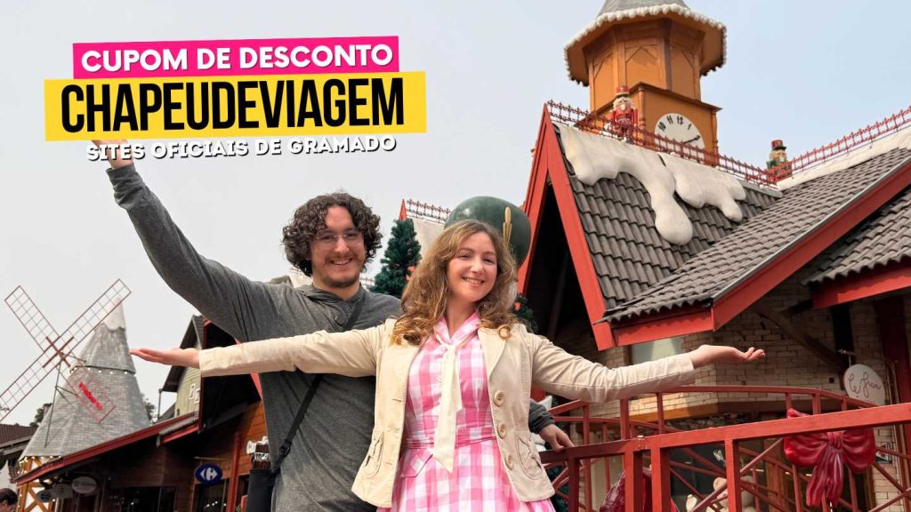 Aldeia do Papai Noel Cupom CHAPEUDEVIAGEM - Andy e Ph na fachada