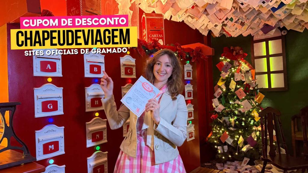 Aldeia do Papai Noel Cupom CHAPEUDEVIAGEM - Andy enviando carta ao papai noel