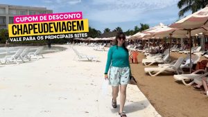 Ingresso Bluepark Cupom-CHAPEUDEVIAGEM-Andy na beira da praia