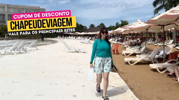 Ingresso Bluepark Cupom-CHAPEUDEVIAGEM-Andy na beira da praia