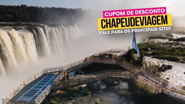 Ingresso Cataratas Argentina Cupom CHAPEUDEVIAGEM - Vista das cataratas lado argentino