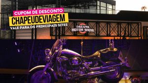 Ingresso Motor Show Foz CHAPEUDEVIAGEM - Fachada e moto