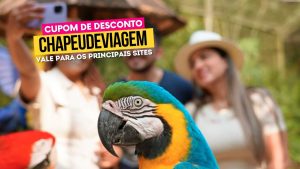 Ingresso Parque das Aves Cupom CHAPEUDEVIAGEM - arara