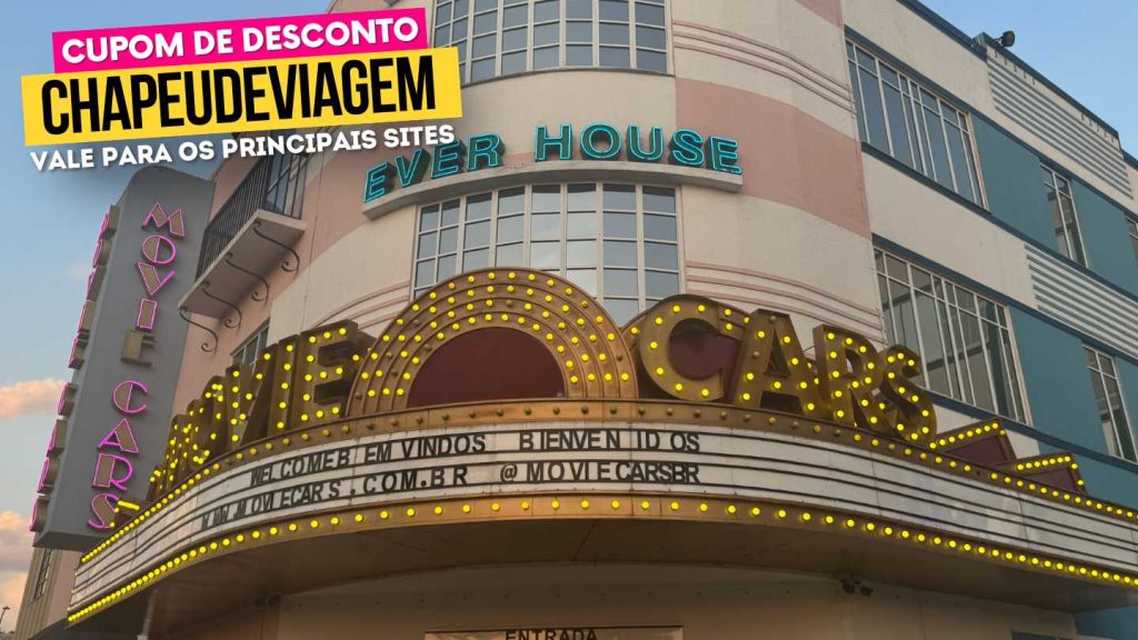 Ingresso WonderPark Movie Cars Cupom CHAPEUDEVIAGEM - letreiro da fachada