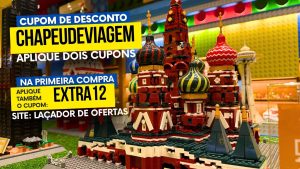 Toy Kingdom Cupom CHAPEUDEVIAGEM - Escultura de Lego