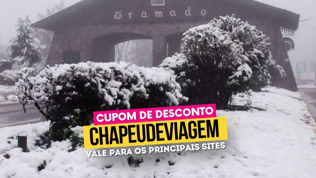 Clima em Gramado Agora - Guia Atualizado com 10 Dicas para Turistas 10 Clima em Gramado Cupom CHAPEUDEVIAGEM - neve no pórtico de Gramado