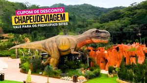Ingresso Parque dos DInossauros Aventura Jurássica Cupom CHAPEUDEVIAGEM - Parque Dinossauro BC 3