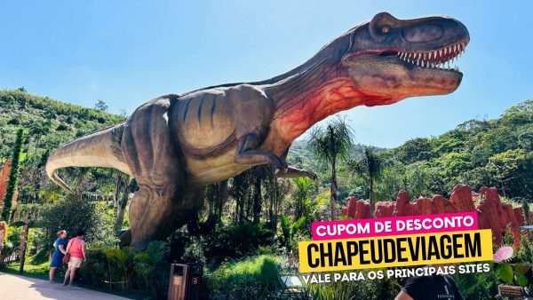 Ingresso Aventura Jurássica Cupom CHAPEUDEVIAGEM - Tiranossauro