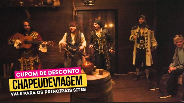 Ingresso Aventura Pirata Cupom CHAPEUDEVIAGEM - Atores