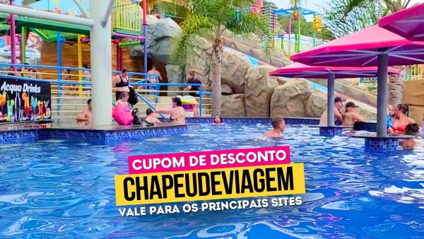 Ingresso Parque das Aguas Farroupilha cupom CHAPEUDEVIAGEM - Piscina e bar