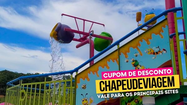 Ingresso Parque das Aguas Farroupilha cupom CHAPEUDEVIAGEM - brinquedos aquaticos