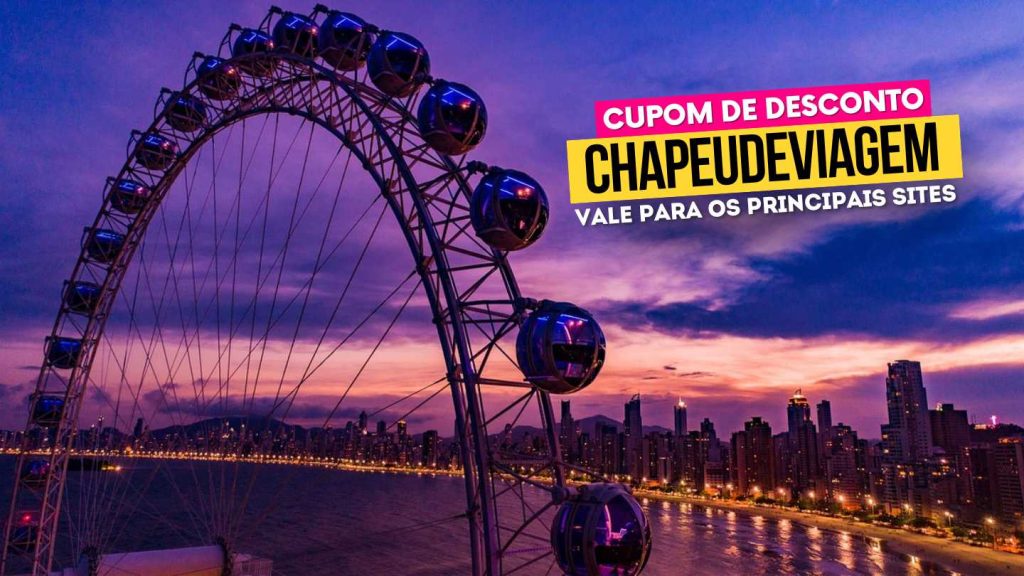 Melhores Rodas Gigantes no Brasil - Cupom CHAPEUDEVIAGEM Até 15% de Desconto 6 Roda Gigante Balneário Camboriú Cupom CHAPEUDEVIAGEM - Pôr do Sol