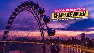 Roda Gigante Balneário Camboriú Cupom CHAPEUDEVIAGEM - Pôr do Sol