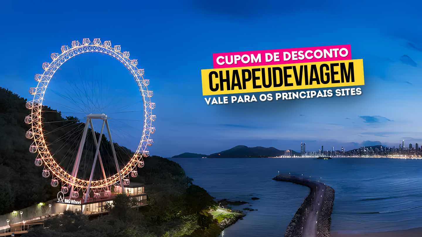 Melhores Rodas Gigantes no Brasil - Cupom CHAPEUDEVIAGEM Até 15% de Desconto 4 Roda Gigante Balneário Camboriú Cupom CHAPEUDEVIAGEM - Foto Desconto Balneário Camboriú