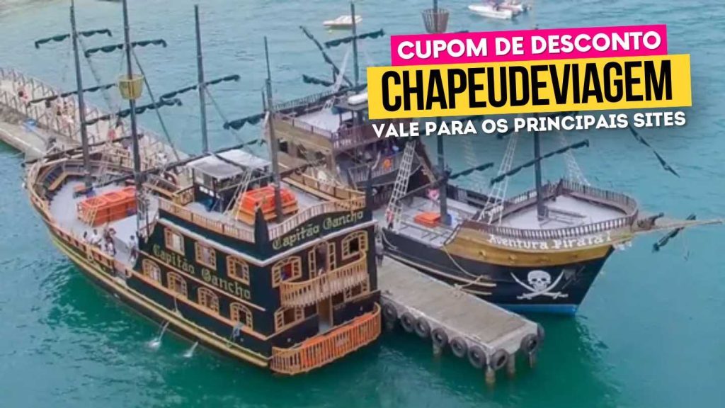 Barco Pirata BC Cupom CHAPEUDEVIAGEM - navios piratas ao lado