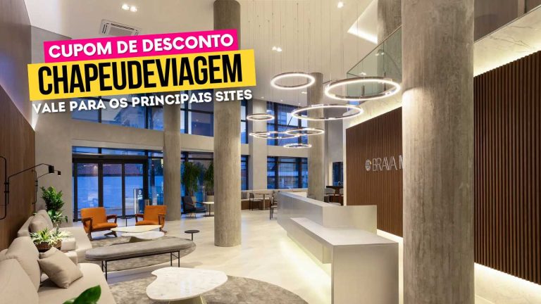 Hotel Brava Mundo Itajai Cupom CHAPEUDEVIAGEM lobby -