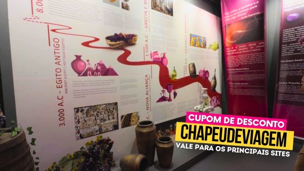 Ingresso Museu do Vinho Cupom CHAPEUDEVIAGEM - História do Vinho