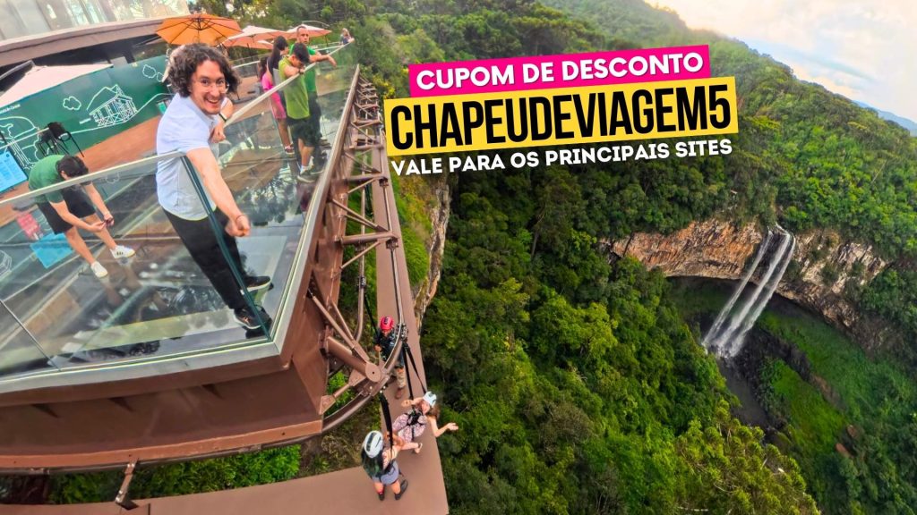Ingresso Parque do Caracol Cupom CHAPEUDEVIAGEM - Abusado e Mirante de Vidro