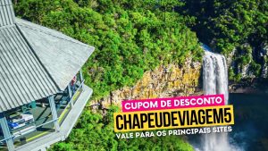 Ingresso Parque do Caracol Cupom CHAPEUDEVIAGEM5 - Paisagem da cascata (1)