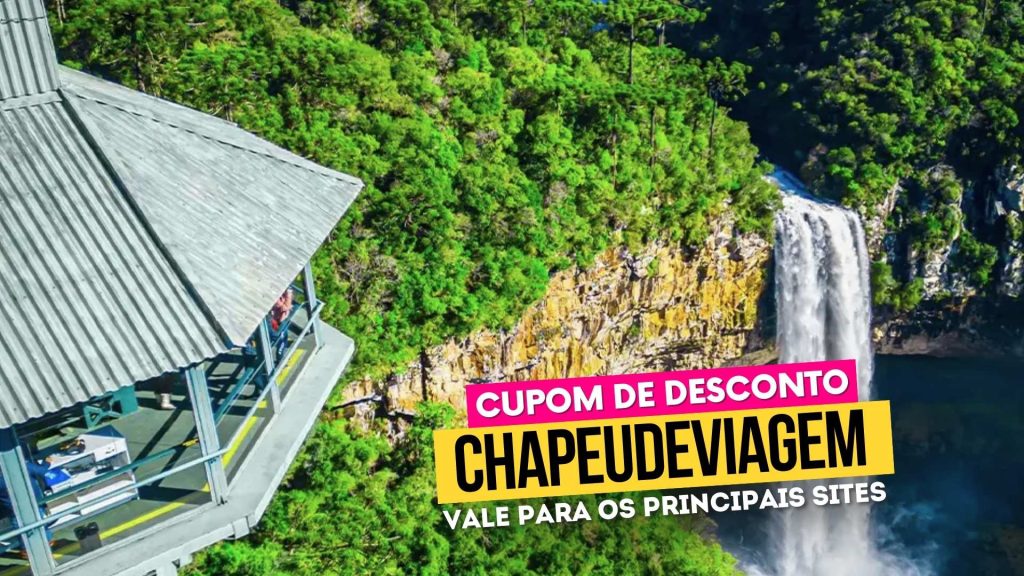 Ingresso Parque do Caracol Cupom CHAPEUDEVIAGEM - Paisagem da cascata