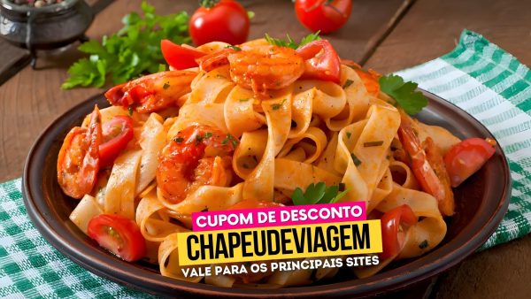 Ingresso Tagliarini Cupom CHAPEUDEVIAGEM - Massa com Camarão e Tomates