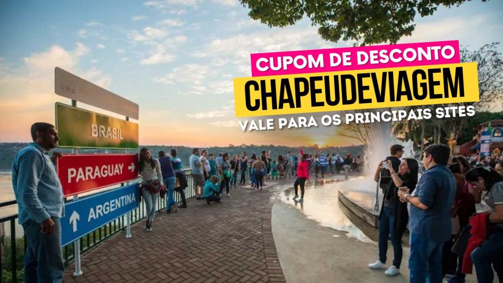 Marco das tres fronteiras Cupom CHAPEUDEVIAGEM - placa