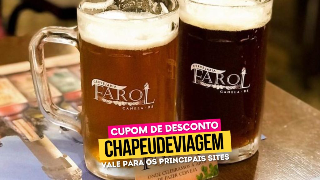 Cervejaria Farol Cupom CHAPEUDEVIAGEM Cervejas - Cervejaria Farol Cupom