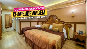 Diária Hotel Chocoland cupom CHAPEUDEVIAGEM - Quarto hotel temático de chocolate em Gramado