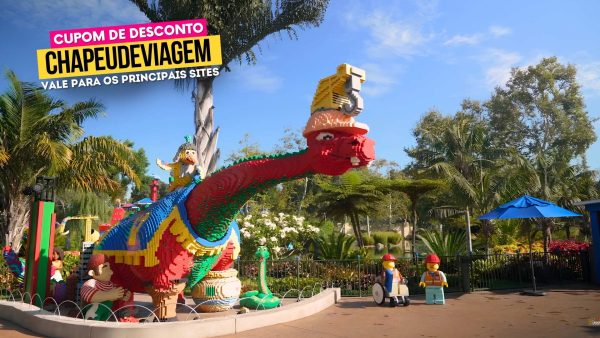 Ingresso Legoland California Cupom CHAPEUDEVIAGEM - Lego Dinossauro