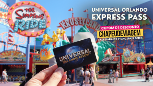 Universal Orlando Express Pass com desconto Cupom CHAPEUDEVIAGEM - SImpsons
