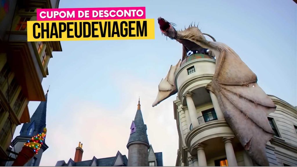 Universal Orlando Resort Cupom CHAPEUDEVIAGEM - Dragão
