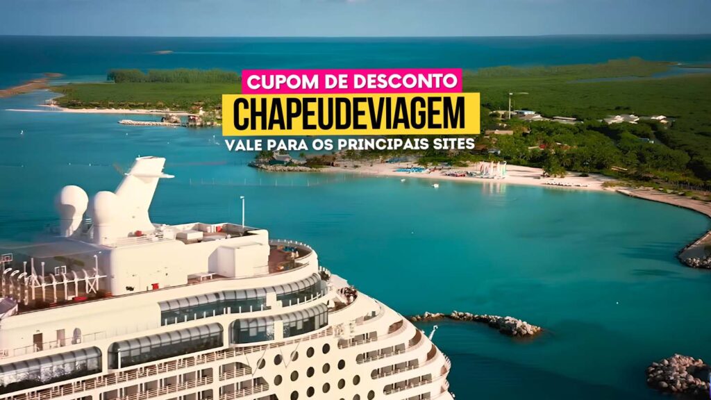 Cruzeiro Disney Cupom CHAPEUDEVIAGEM - Navio em direção da costa