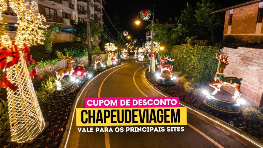 Natal Luz Gramado Cupom - Rua torta no Natal