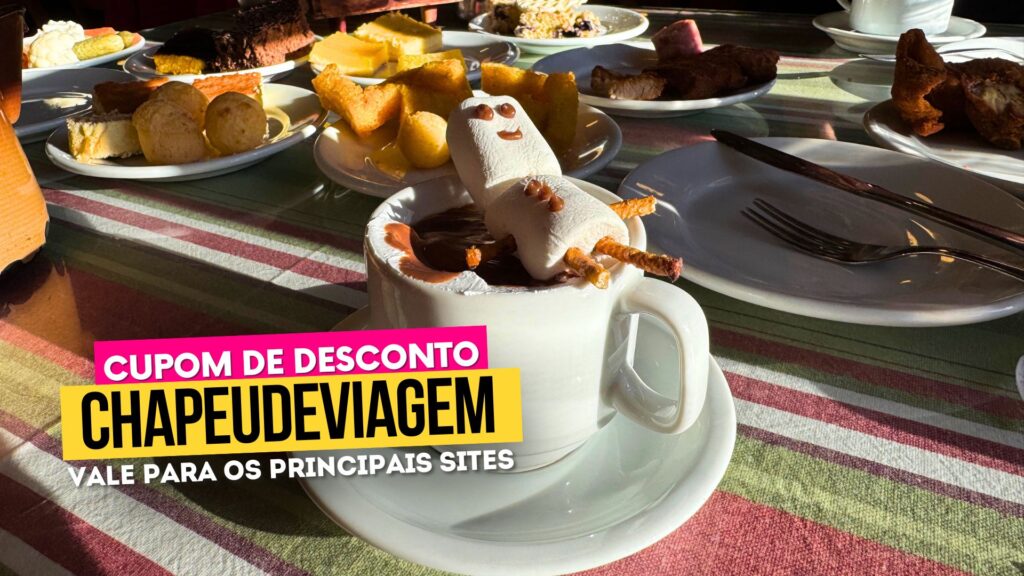 Melhores Cafés Coloniais Gramado e Canela Cupom CHAPEUDEVIAGEM - Bela vista café colonial bonequinho de marshmallow