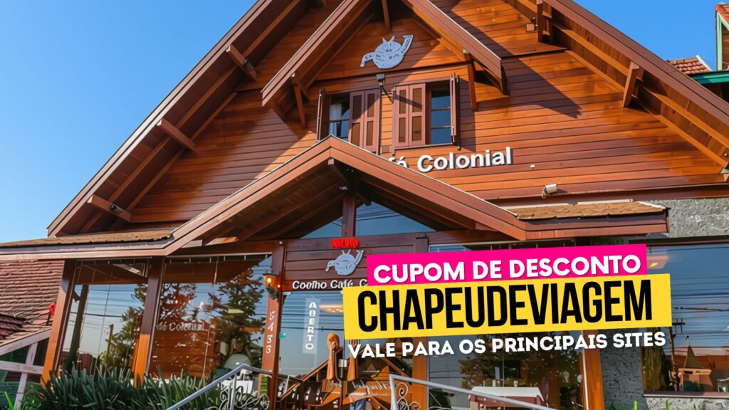 Melhores Cafés Coloniais Gramado e Canela Cupom CHAPEUDEVIAGEM - Coelho café colonial fachada