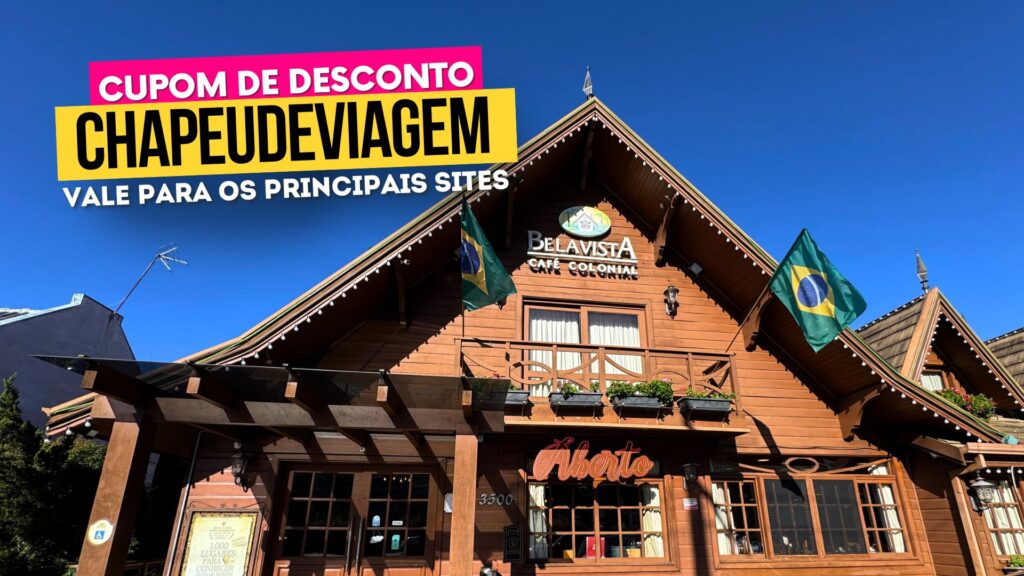 Melhores Cafés Coloniais Gramado e Canela Cupom CHAPEUDEVIAGEMBela Vista café colonial fachada