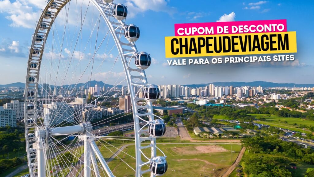 Melhores Rodas Gigantes no Brasil - Cupom CHAPEUDEVIAGEM Até 15% de Desconto 32 Melhores Rodas Gigantes no Brasil Cupom CHAPEUDEVIAGEM - Roda Rico SP dia