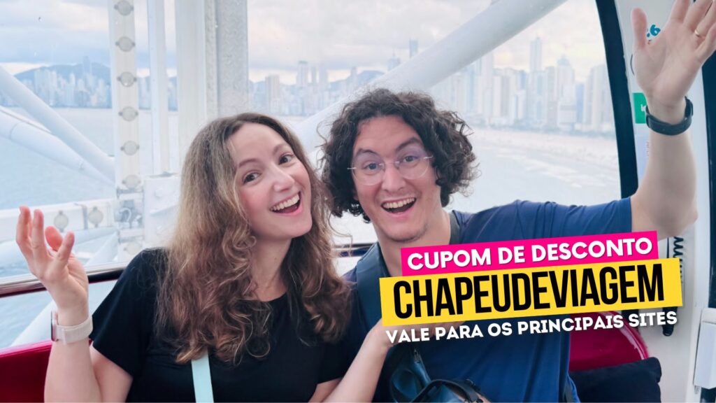 Melhores Rodas Gigantes no Brasil Cupom CHAPEUDEVIAGEM - Roda bc , Ph e Andy dentro da cabine bc