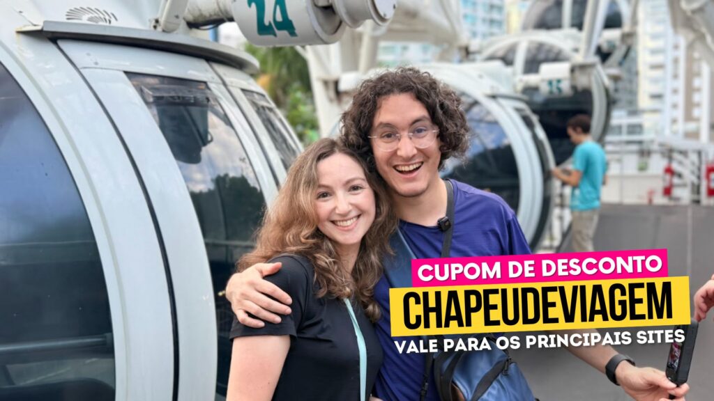 Melhores Rodas Gigantes no Brasil Cupom CHAPEUDEVIAGEM - Roda bc , andy e ph na cabine bc