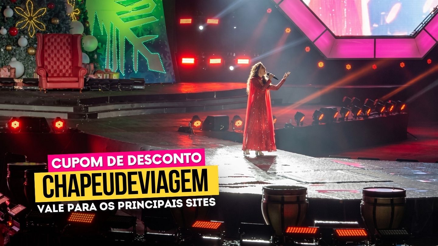 Ingresso Natal Luz: Cupom CHAPEUDEVIAGEM com 10% de desconto 7 Natal Luz Gramado Cupom CHAPEUDEVIAGEM - Nativitaten, moça cantando