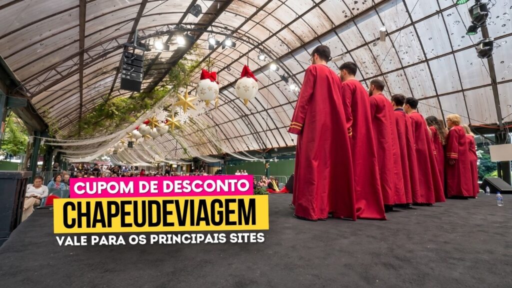 Natal Luz Gramado Cupom CHAPEUDEVIAGEM - show rua coberta