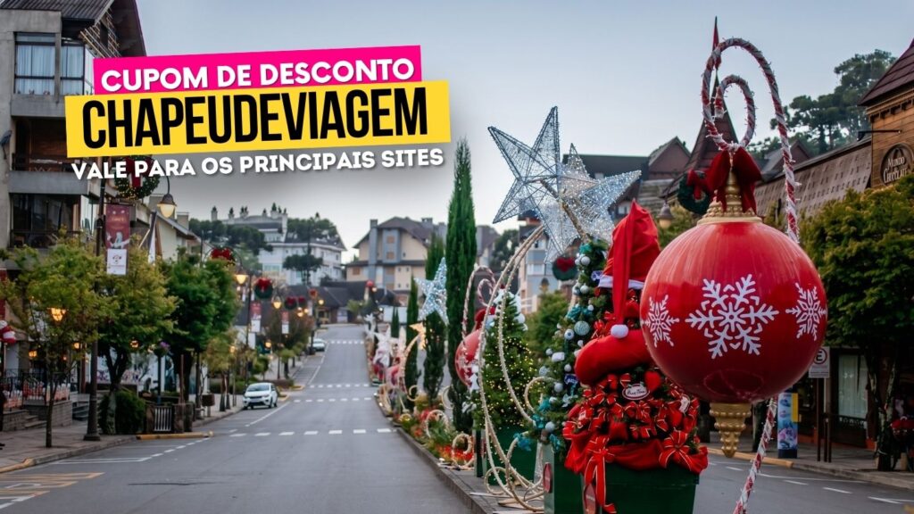 Natal Luz Gramado Cupom - centro de Gramado decorado