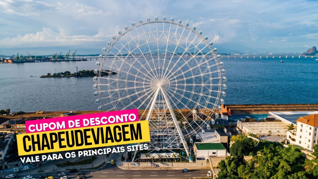 Melhores Rodas Gigantes no Brasil - Cupom CHAPEUDEVIAGEM Até 15% de Desconto 28 Rodas Gigantes no Brasil Cupom CHAPEUDEVIAGEM - Roda Rio lateral
