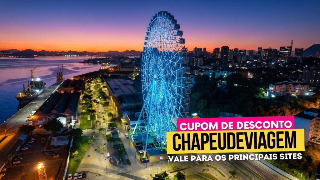 Melhores Rodas Gigantes no Brasil - Cupom CHAPEUDEVIAGEM Até 15% de Desconto 23 Rodas Gigantes no Brasil Cupom CHAPEUDEVIAGEM - roda rio de lado por do sol