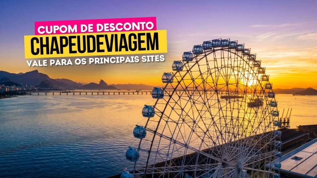 Melhores Rodas Gigantes no Brasil - Cupom CHAPEUDEVIAGEM Até 15% de Desconto 24 Rodas Gigantes no Brasil Cupom CHAPEUDEVIAGEM - roda rio por do sol