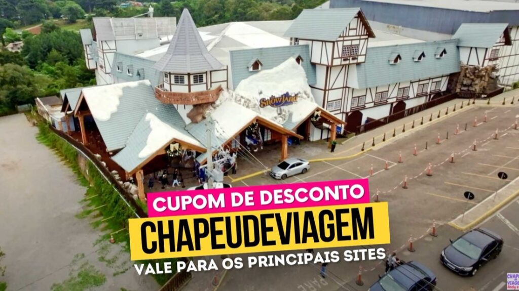 Snowland Cupom CHAPEUDEVIAGEM - Guia Completo 5% de Desconto 13 Snowland Cupom CHAPEUDEVIAGEM - fachada da vila com neve