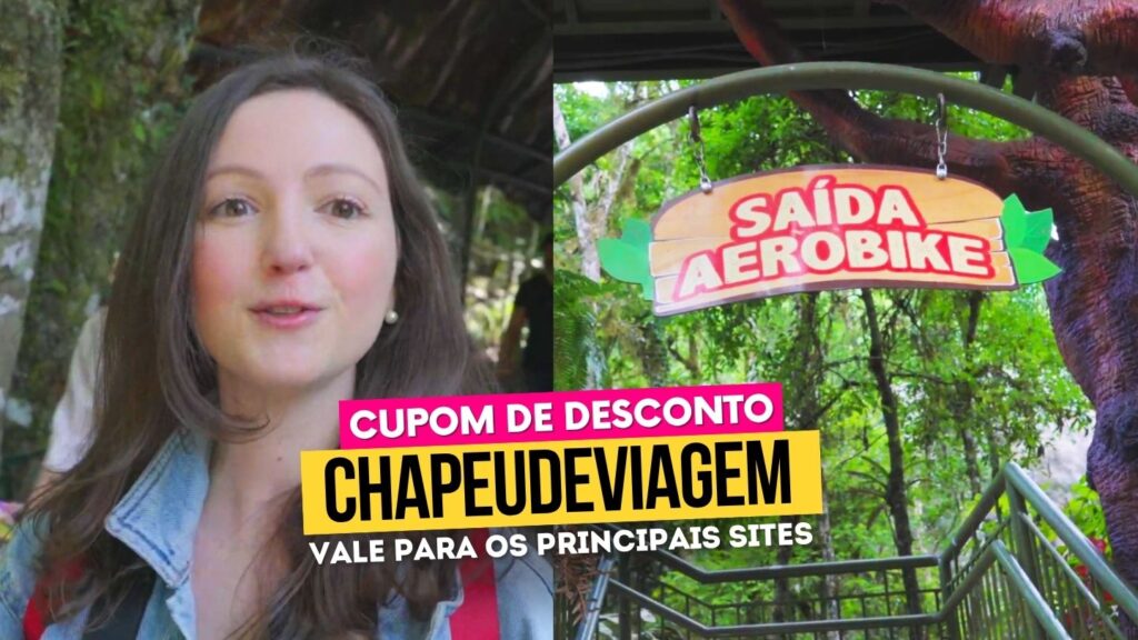 Lojas da Florybal em Gramado e Canela: Jardim encantado, mirante e onde fica cada uma 19 Cupom Parque Florybal CHAPEUDEVIAGEM - Andy e saída aerobike