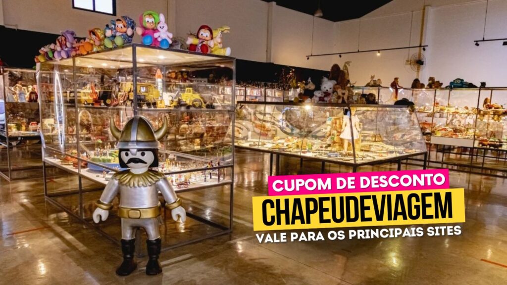 Museu do Brinquedo Pomerode Cupom CHAPEUDEVIAGEM - coleções antigas brinquedos personagens