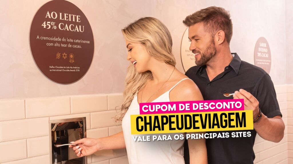 Nugali Pomerode Cupom CHAPEUDEVIAGEM - casal provando chocolate artesanal em pomerode