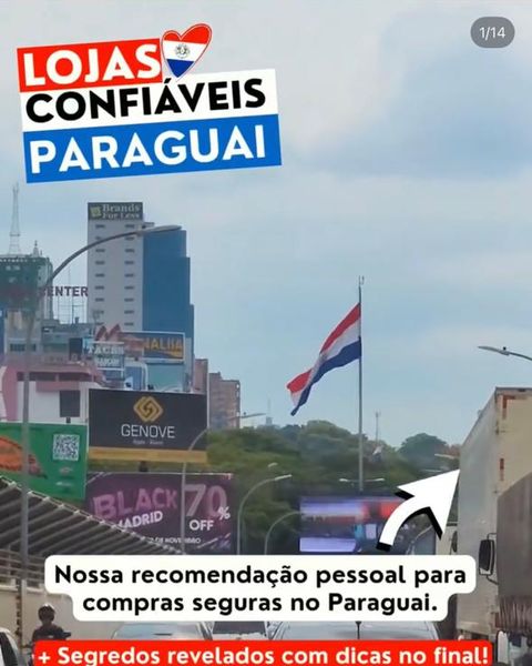 Capa do carrossel Lojas confiáveis Paraguai, de abril